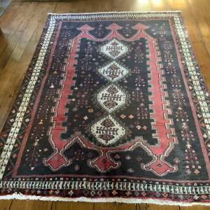 Lovely Old Hand Knotted Persian Rug Afshar Good Design and Colour