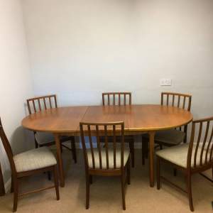McIntosh Teak Extending Table And Six Chairs