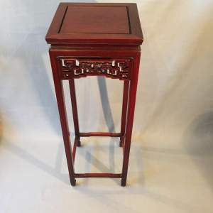 A Chinese Carved Hardwood Stand 20th Century