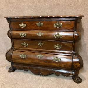 18th Century Dutch Bombe Chest Of Drawers