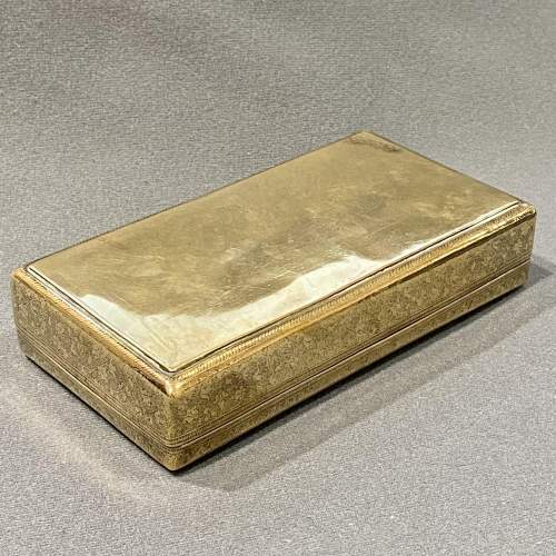 Vintage Engraved Brass Trinket Box image-6