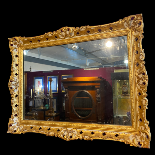 19th Century Parcel Gilt Framed Wall Mirror image-1