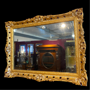 19th Century Parcel Gilt Framed Wall Mirror