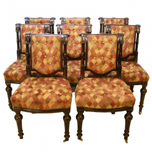 Set of Eight Victorian Dining Chairs by Blyth & Sons