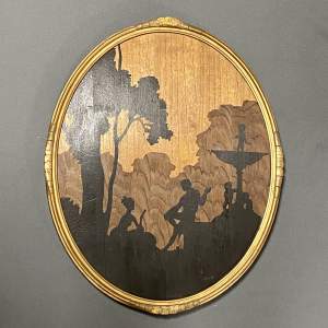Early 20th Century Rowley Gallery Marquetry Panel