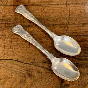 Matched Pair of Victorian Silver Spoons