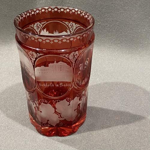 Victorian Bohemian Glass Beaker image-1