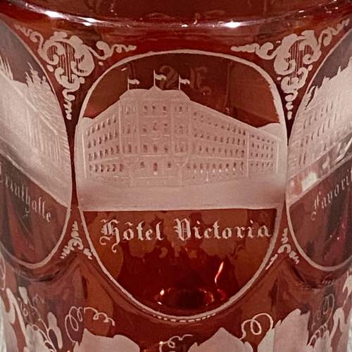 Victorian Bohemian Glass Beaker image-5
