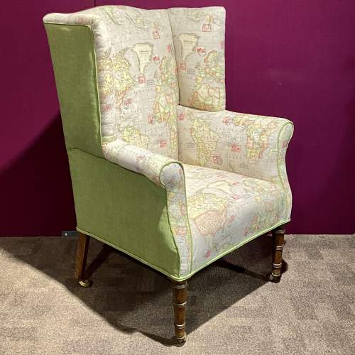 Victorian Upholstered Armchair image-1