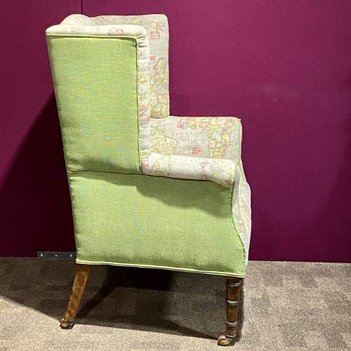 Victorian Upholstered Armchair image-3