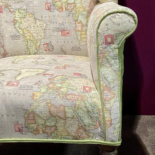 Victorian Upholstered Armchair image-6