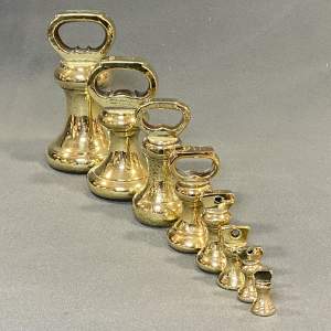 Set of Brass Bell Weights