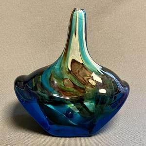 Mdina Art Glass Fish or Axe Head Vase