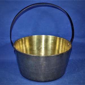 Good Quality Brass Jam Pan with Iron Handle and Copper Rivets