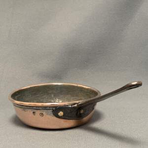 Shallow Copper Saucepan with Makers Mark