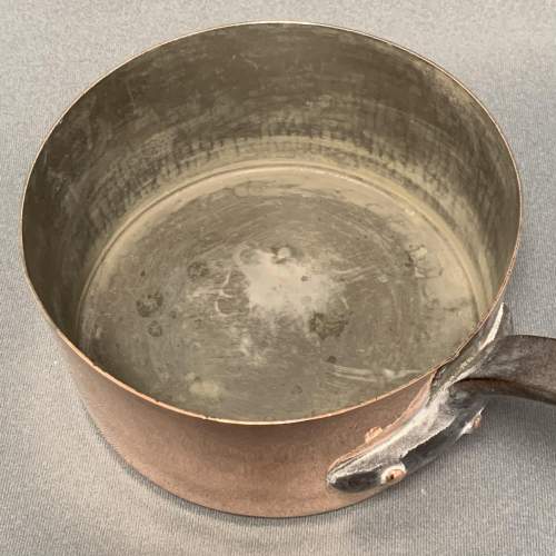 French Copper Saucepan with Metal Handle image-3