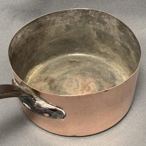 Large French Copper Saucepan with Metal Handle image-4
