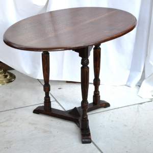 Sturdy and Functional Oak Occasional Table - English Reconstructed