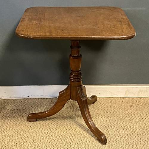Early Victorian Tilt Top Mahogany Side Table image-1