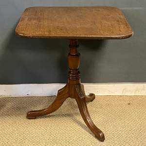 Early Victorian Tilt Top Mahogany Side Table