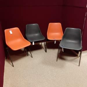 Set of Four Robin Day Polyprop Chairs for S Hille Co