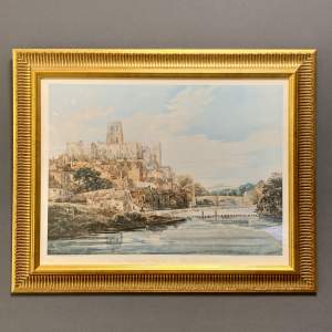 Vintage Limited Edition Print of Durham after Thomas Girtin