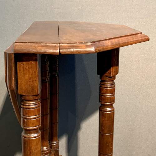 20th Century Octagonal Drop Leaf Occasional Table image-6