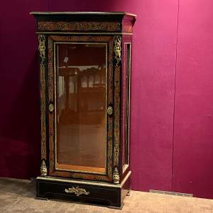 French Boulle style Inlaid Pier Cabinet