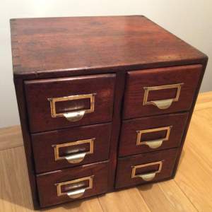 Early 20th Century Oak Card Index Filing Cabinet