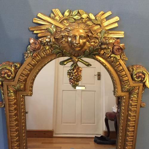 Louis XIV French Style Ornate Gilded Mirror Circa 1986 image-2