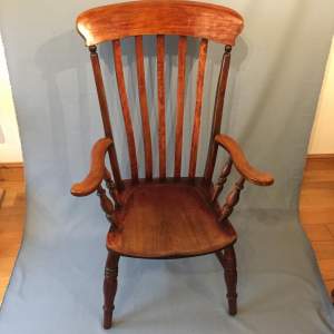 A 19th Century Ash and Elm Slat Back Windsor Chair