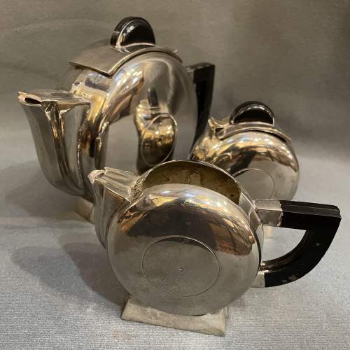 Art Deco French Silver Plated Tea Set image-1