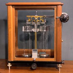 Chemists Laboratory Scales in Glazed Case