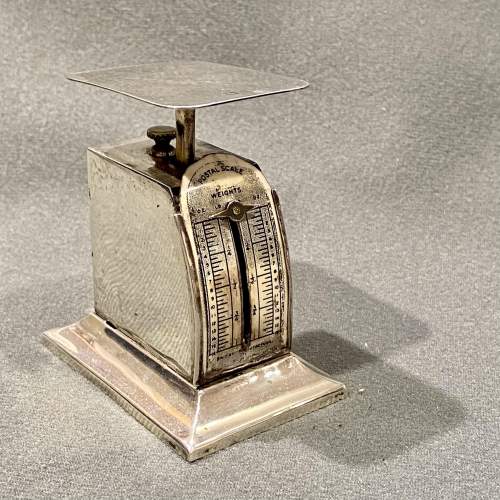 Unusual Early 20th Century Silver Postal Scales image-1