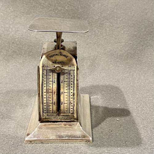 Unusual Early 20th Century Silver Postal Scales image-2