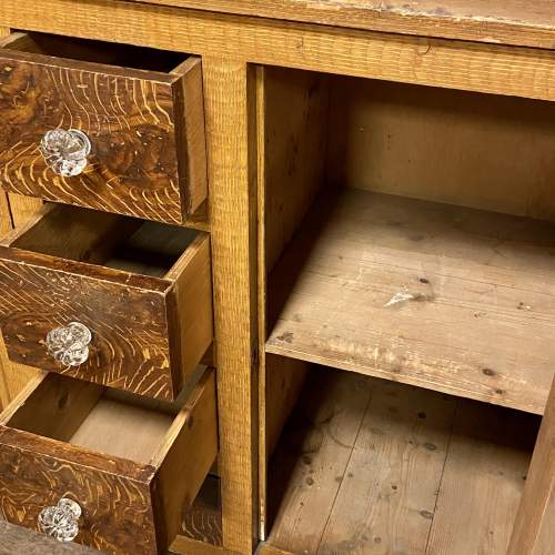 Late Victorian Pine Glazed Dresser or Bookcase image-4