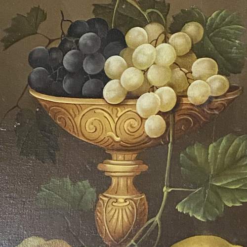 19th Century Edwin Steele Oil on Canvas Still Life of Fruit image-2