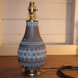 Doulton Lambeth Antique 19th Century Pottery Lamp Base