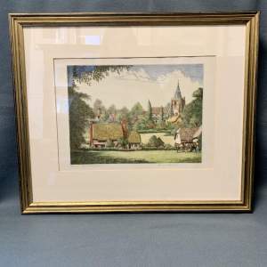 John Lewis Stant Signed Coloured Etching