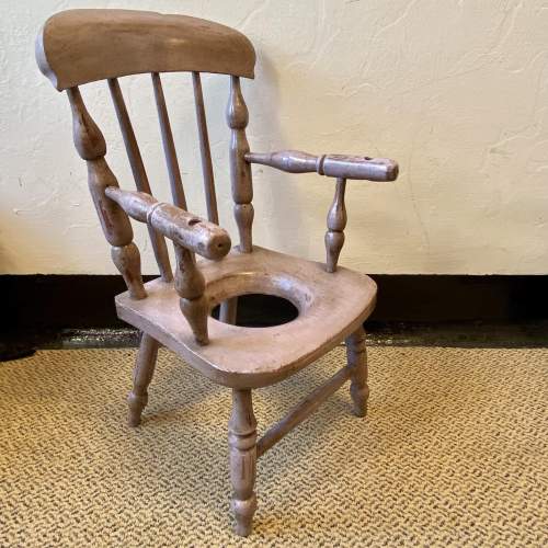 Early 20th Century Childs Potty Chair image-1