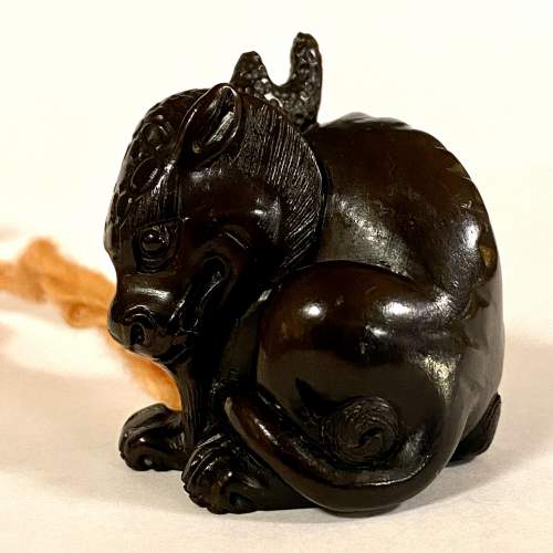 19th Century Netsuke of a Mythical Creature image-1