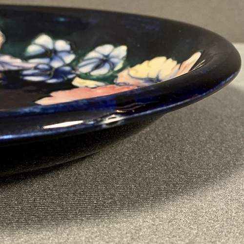 Moorcroft Orchid and Iris Blue Plate image-5