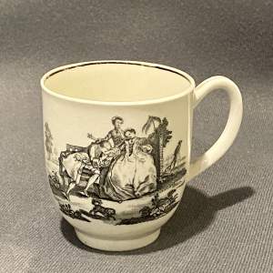 Mid 18th Century Worcester Coffee Cup