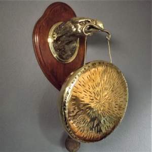Victorian Cast Brass Eagle and Snake Dinner Gong by William Tonks
