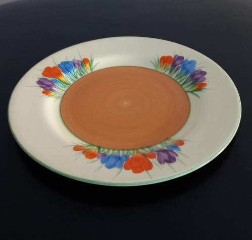Clarice Cliff Autumn Crocus Hand Painted Side Plate image-3
