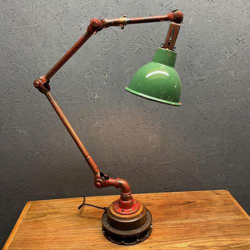 Vintage 3 Arm Dugdills Machinist Industrial Lamp image-3