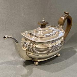 Georgian Silver Teapot by J Wakefield