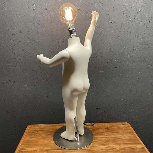 An Unusual and Unique Repurposed Child Mannequin Lamp - A image-3