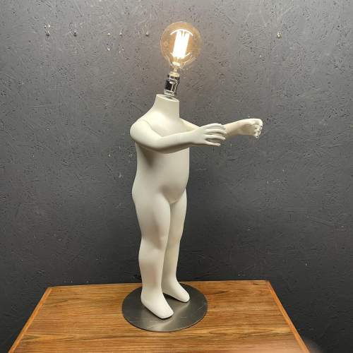 An Unusual and Unique Repurposed Child Mannequin Lamp - B image-2