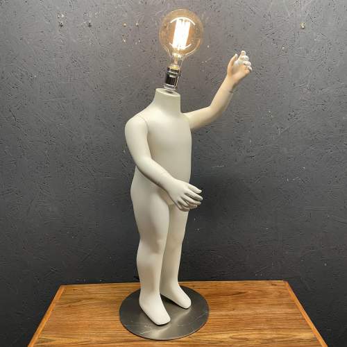 An Unusual and Unique Repurposed Child Mannequin Lamp - B image-1